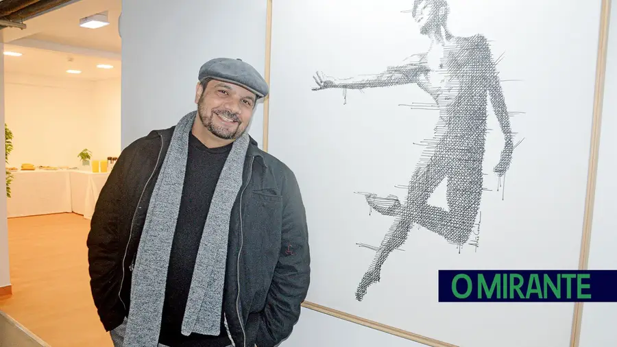 O artista plástico Adão Conde, residente em Alverca