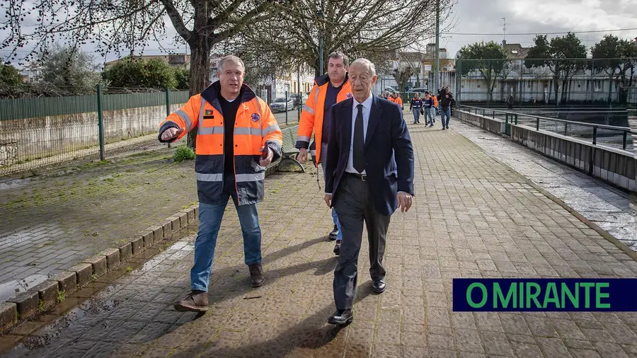 Marcelo pede bom senso à população de Abrantes perante agravamento das cheias