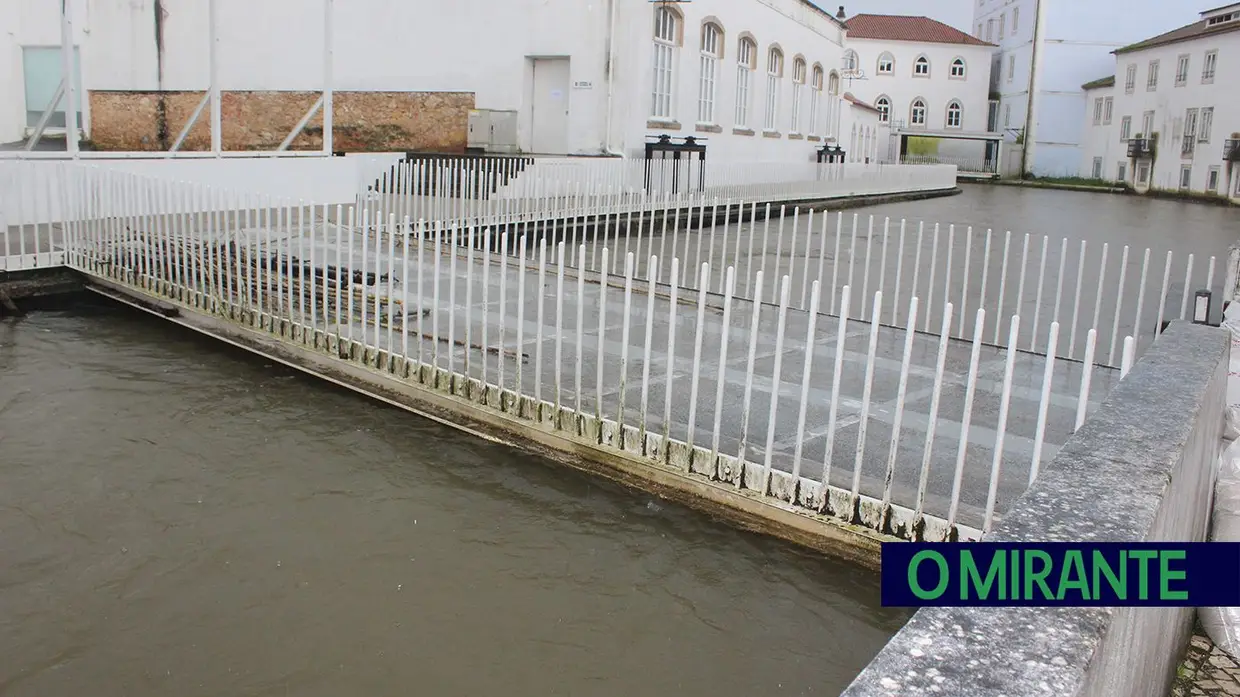 Parque do Flecheiro volta a ficar submerso em Tomar