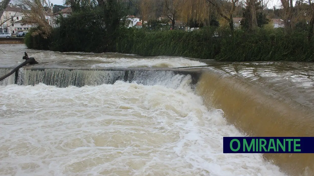 Parque do Flecheiro volta a ficar submerso em Tomar