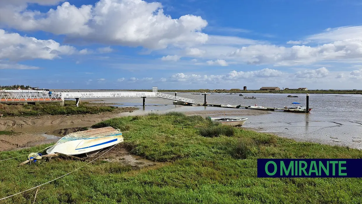 Tejo mantém caudal baixo na zona ribeirinha da Póvoa de Santa Iria