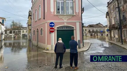 Cheia na Ribeira de Santarém encarada sem alarmismos