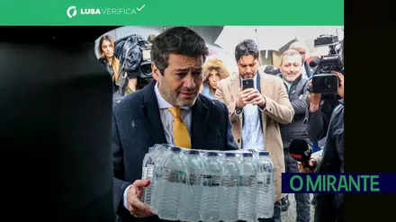 Vídeo de André Ventura foi alterado para simular chuva torrencial