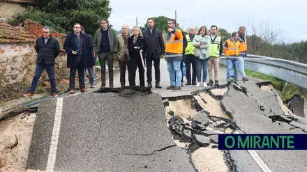 Deputados foram ao terreno para medir estragos em Rio Maior