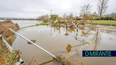 Rio Tejo sobe aos 33 metros e obriga Abrantes a repensar “cota 35”