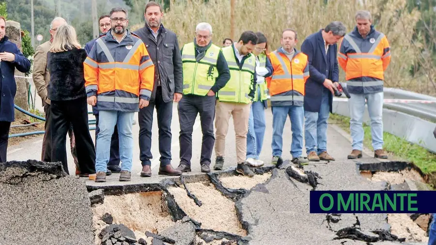 Rasto de prejuízo de 9,9 milhões em Rio Maior com principais danos na rede viária