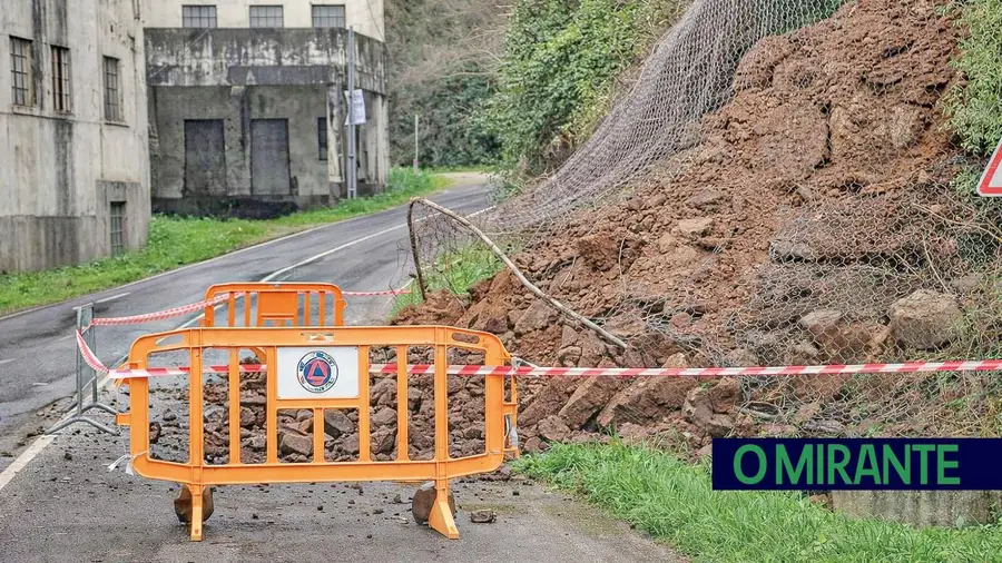 Estrada da Matrena é “bomba-relógio” em Tomar e pode ser fechada por risco de nova derrocada
