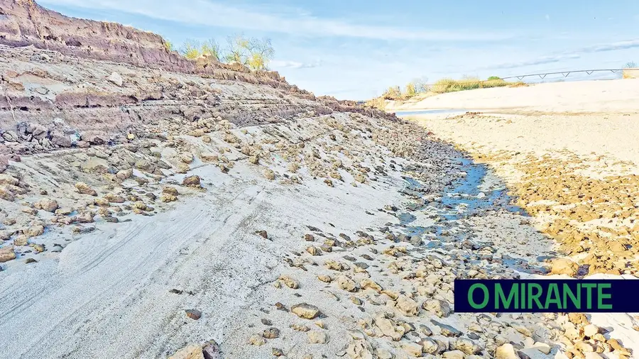 Rasto de destruição nos campos da lezíria devido às descargas descontroladas das barragens