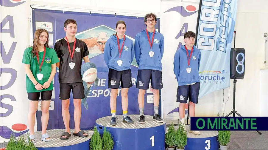 Clube de Natação de Torres Novas conquista 12 títulos distritais em Coruche