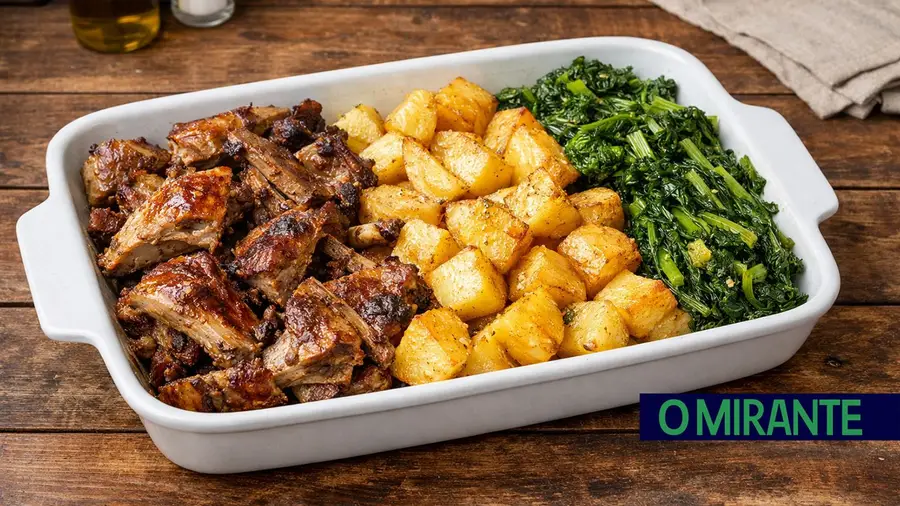 cabrito no forno com batatas prato tradicional cozinha