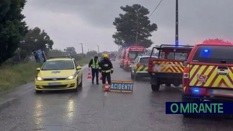 Mulher e bebé feridos em despiste em Salvaterra de Magos