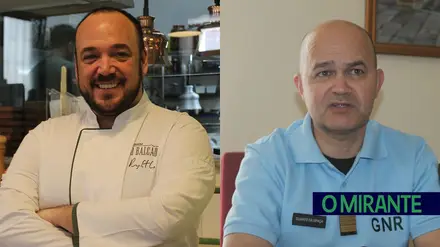 Rotary Clube de Santarém homenageia coronel Duarte da Graça e chef Rodrigo Castelo