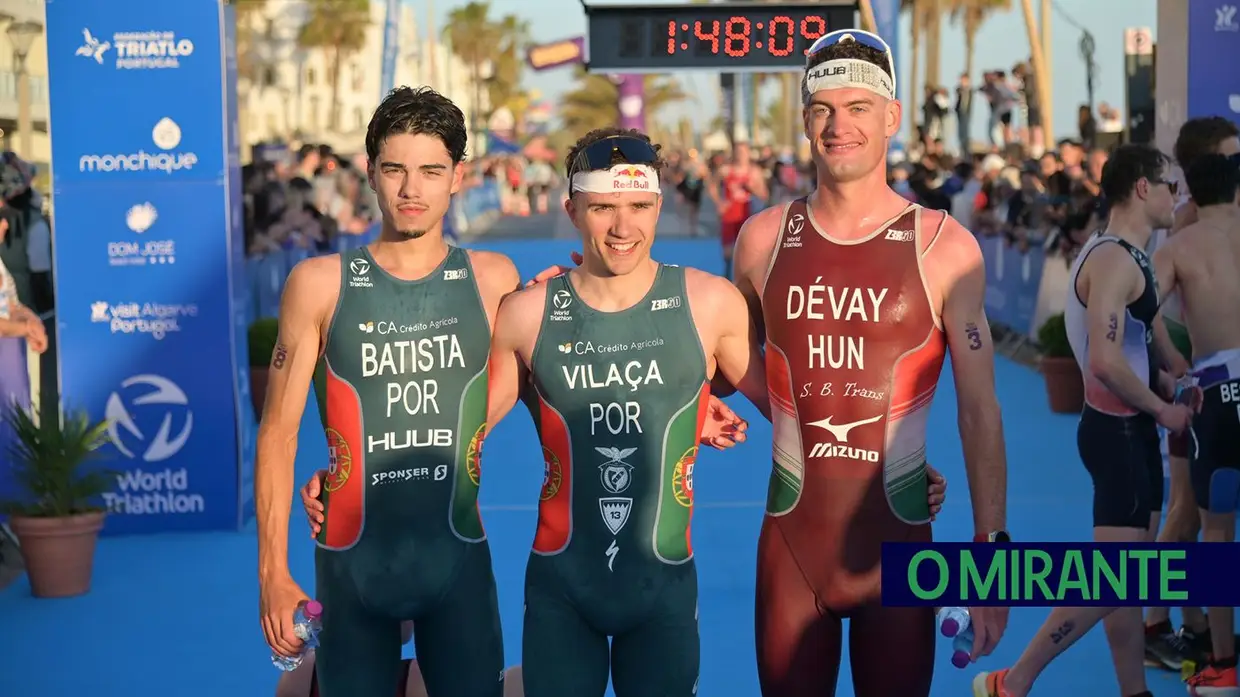 Maria Tomé e João Nuno Batista com medalhas de prata na Taça da Europa de Triatlo