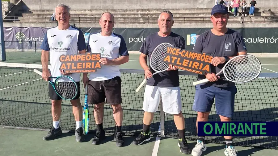 Tenistas de Santarém campeões regionais em pares +55