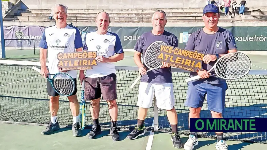 Tenistas de Santarém campeões regionais em pares +55