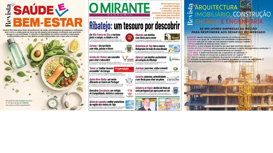 Revista Saúde e Bem-Estar na próxima edição de O MIRANTE