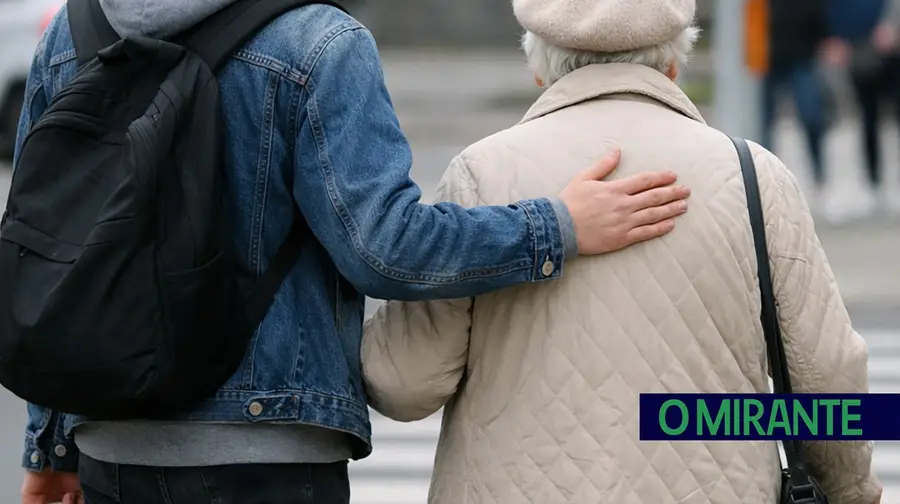 idosa solidariedade solidario jovens ajuda ilustrativa idosos