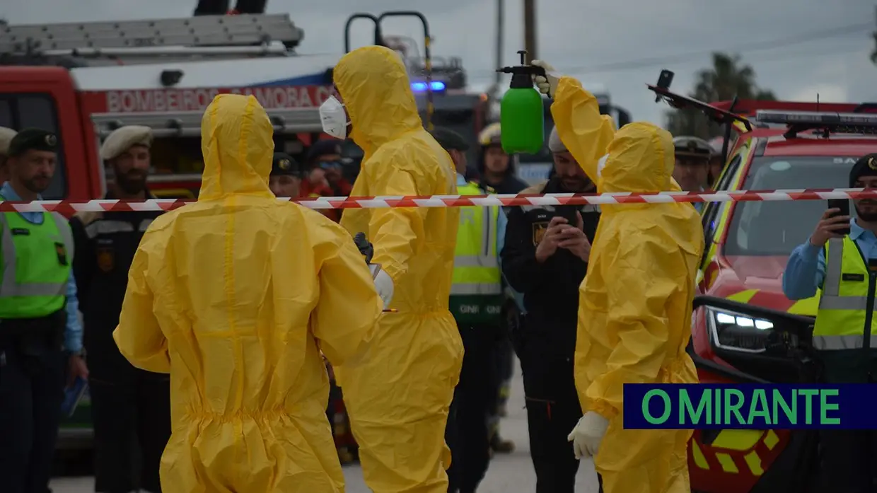 Exercício com matérias perigosas mobilizou meios de socorro em Samora Correia