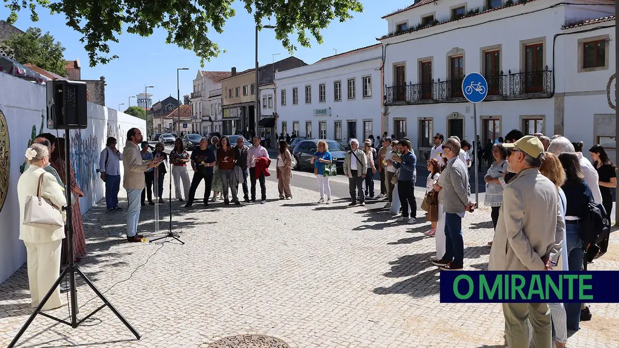 Santarém celebra identidade com novo mural no Jardim da República