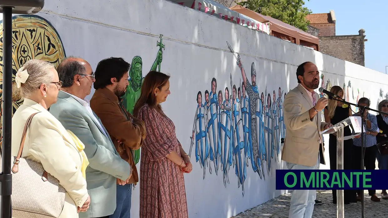 Santarém celebra identidade com novo mural no Jardim da República
