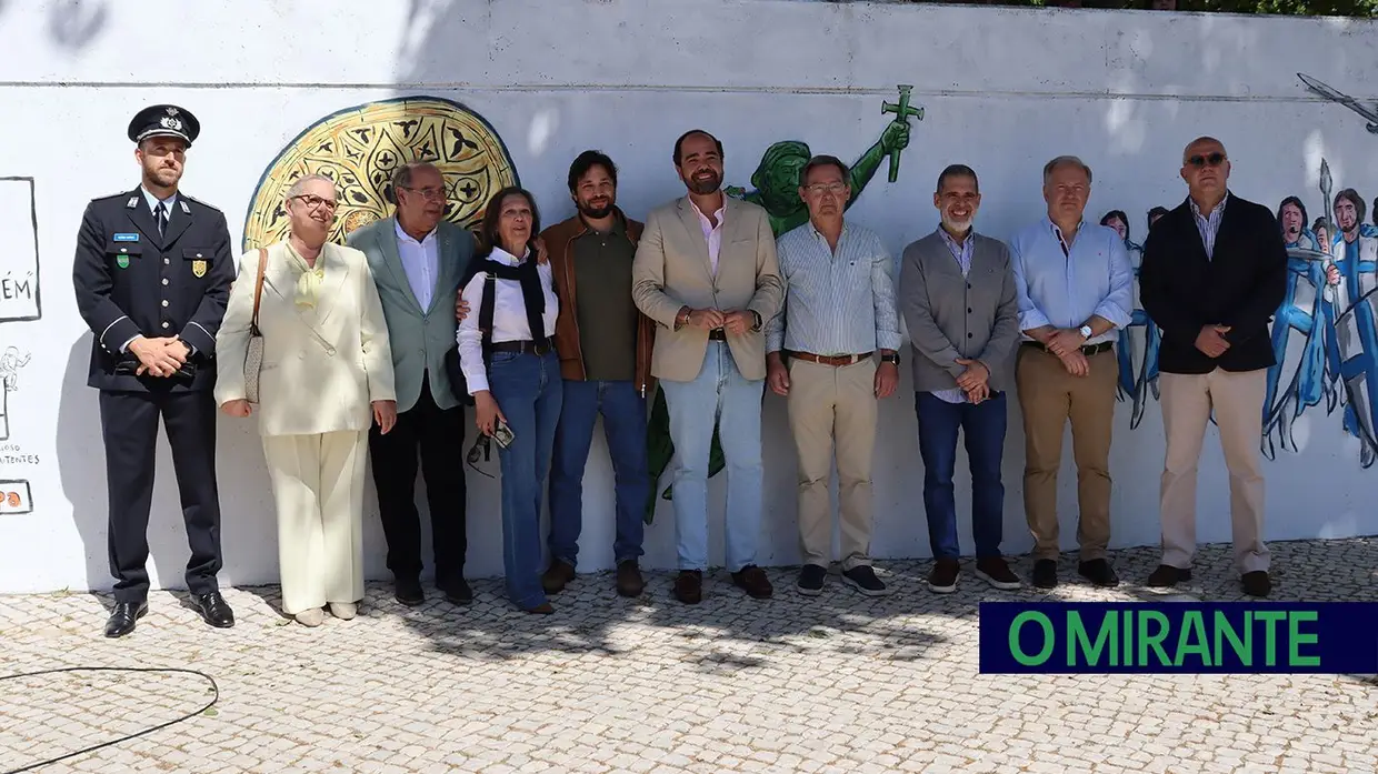 Santarém celebra identidade com novo mural no Jardim da República