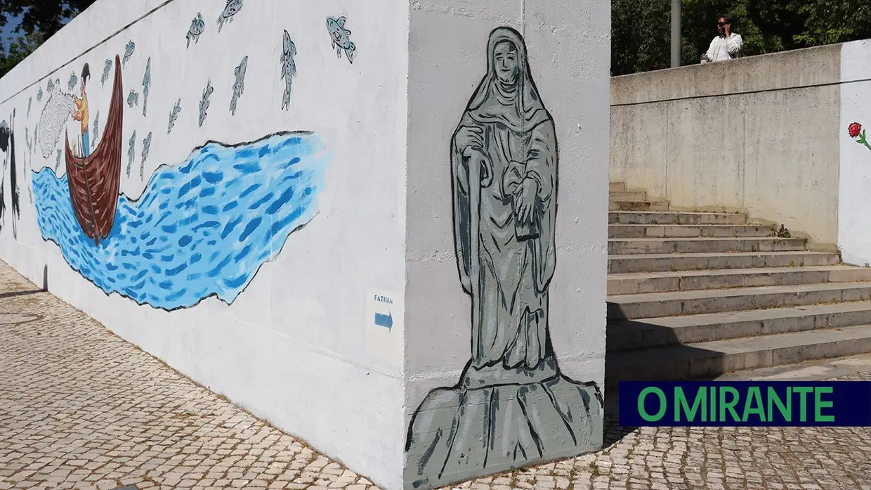 Santarém celebra identidade com novo mural no Jardim da República