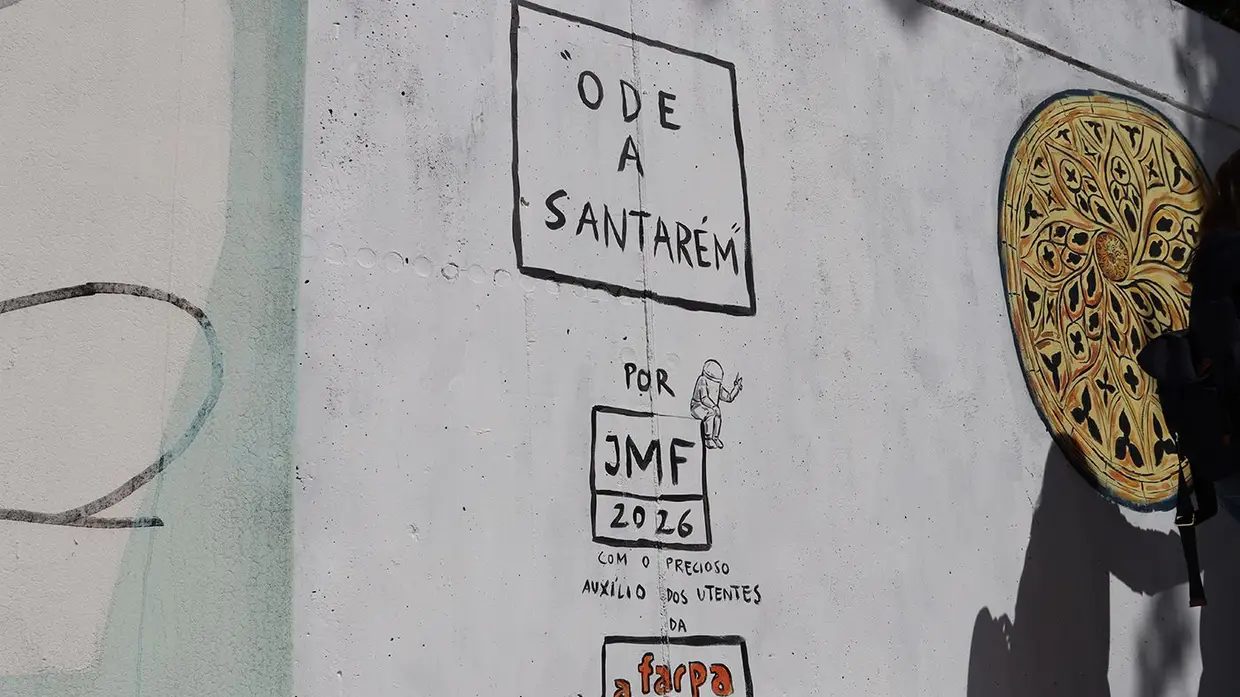 Santarém celebra identidade com novo mural no Jardim da República