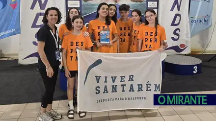 Viver Santarém com vários pódios no Torneio do Sorraia em natação