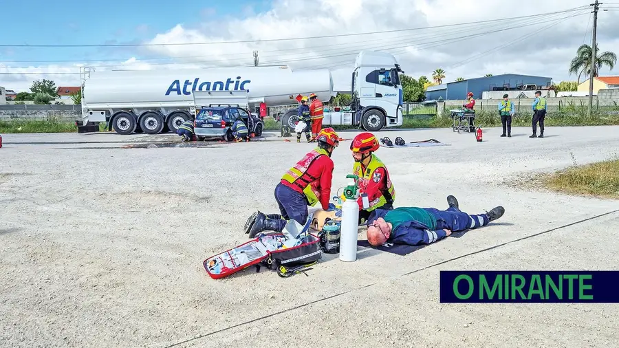 Exercício com matérias perigosas testou resposta de emergência em Samora Correia