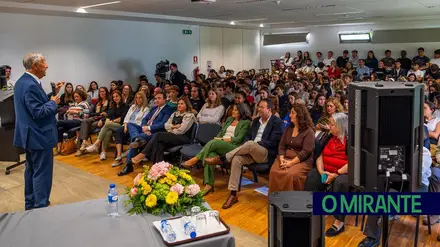Marcelo Rebelo de Sousa deu aula a dezenas de alunos em Benavente