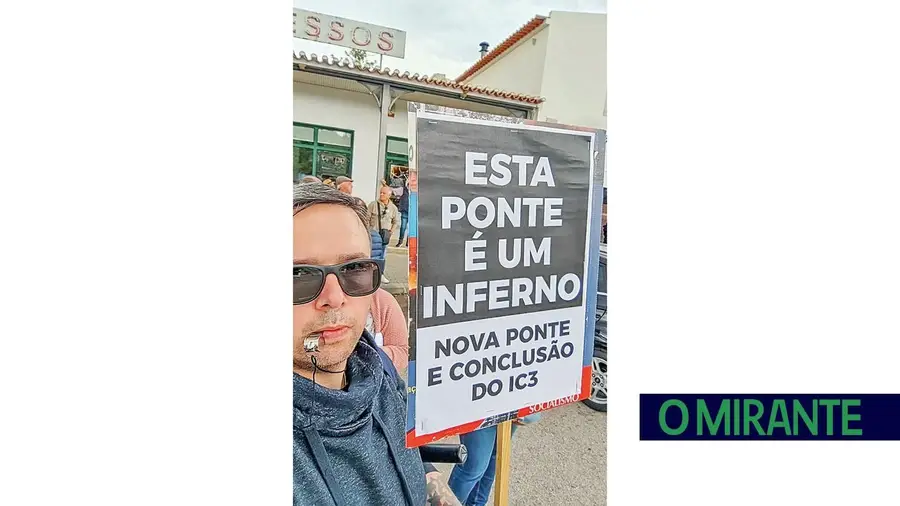 Buzinão na Chamusca exige nova ponte e fim das promessas sobre o Tejo