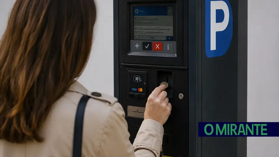 parquimetro estacionamento pagar ilustrativ
