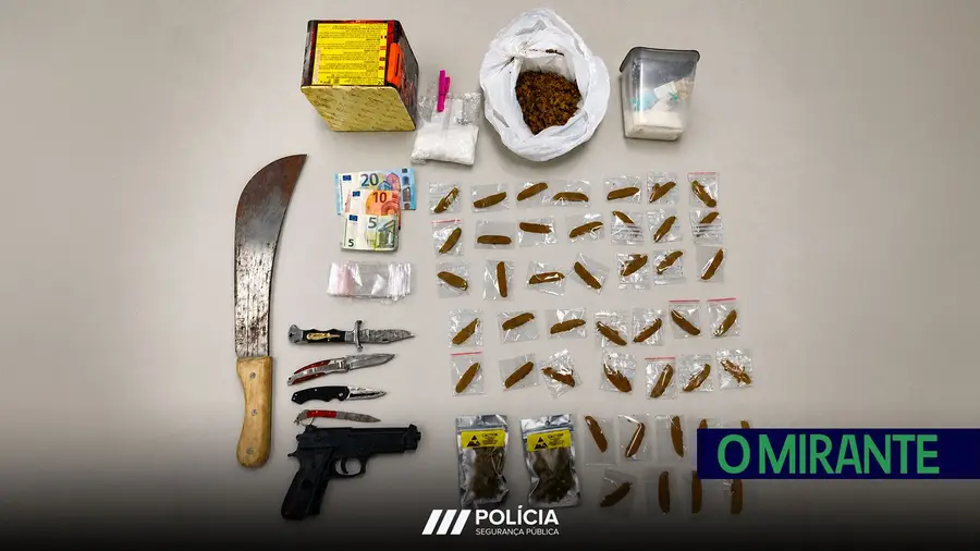 PSP detém homem em Vila Franca de Xira por tráfico de droga e posse de arma proibida