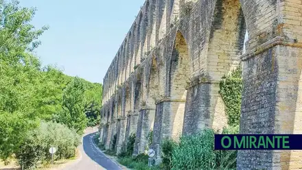 Aqueduto dos Pegões fechado a peões por risco de queda em Tomar