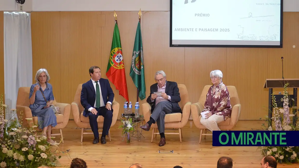 Arquitecto Gonçalo Ribeiro Telles homenageado em Coruche e Margarida Cancela d’Abreu recebeu prémio