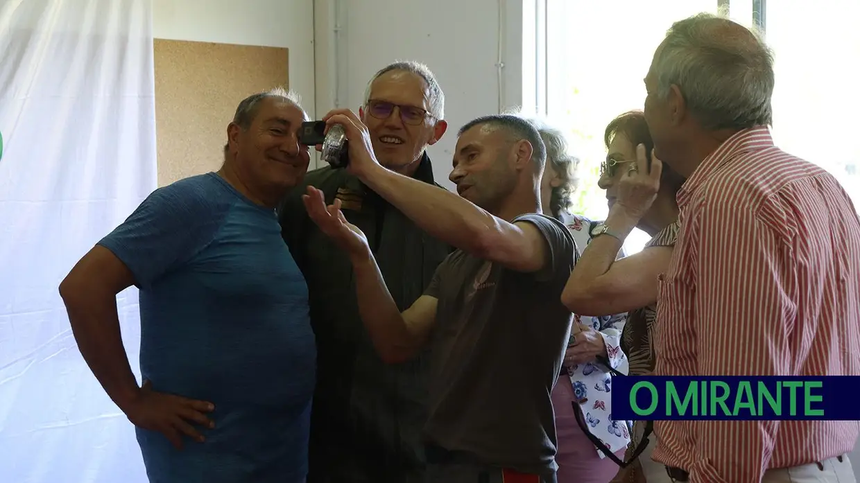 Carlos Tavares saltou de paraquedas a convite do centro social da Póvoa de Santarém