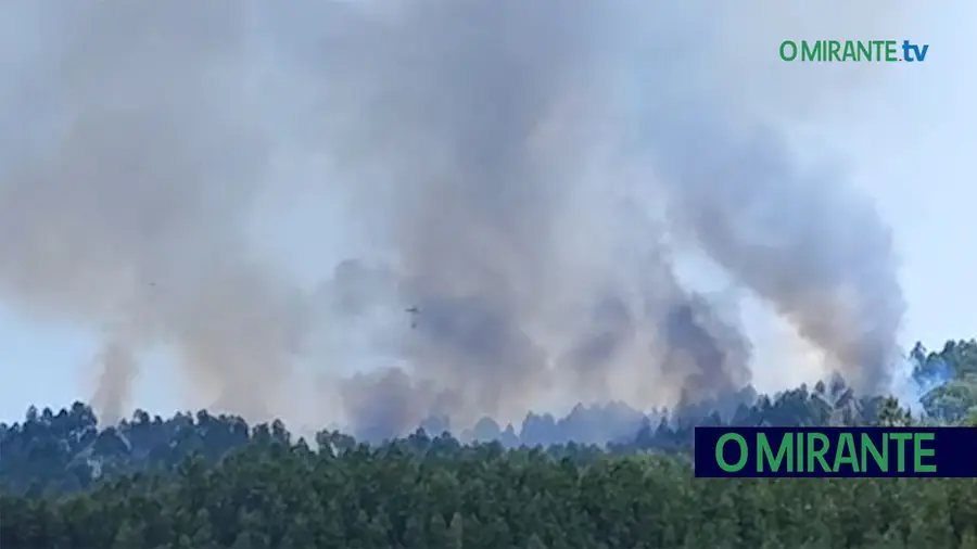 Incêndio em Ulme causou pânico