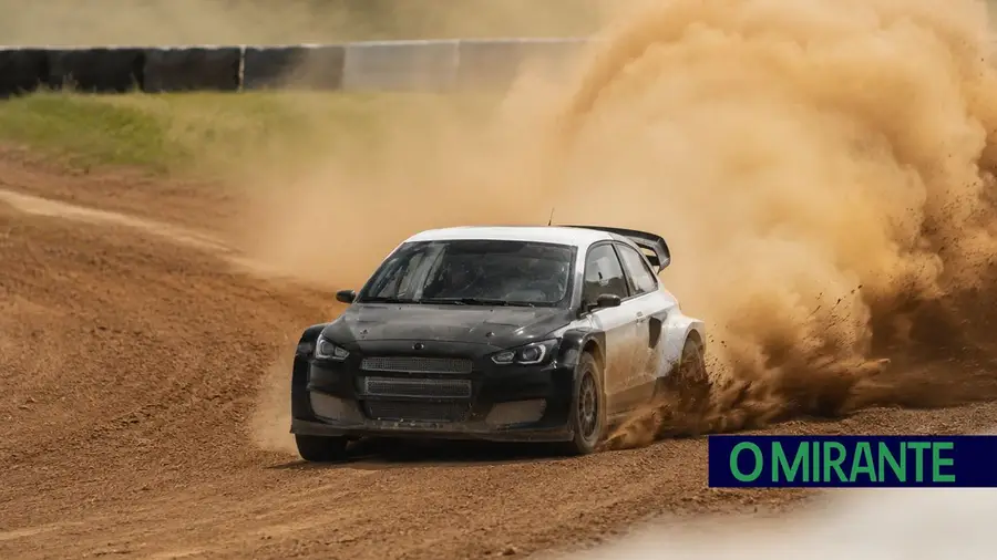 rallycross rally carro poeira terra pista ilustrativ