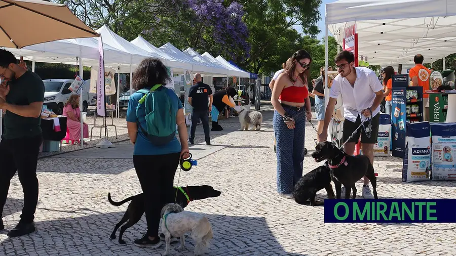 Amigos de 4 patas invadiram Jardim da Liberdade em Santarém
