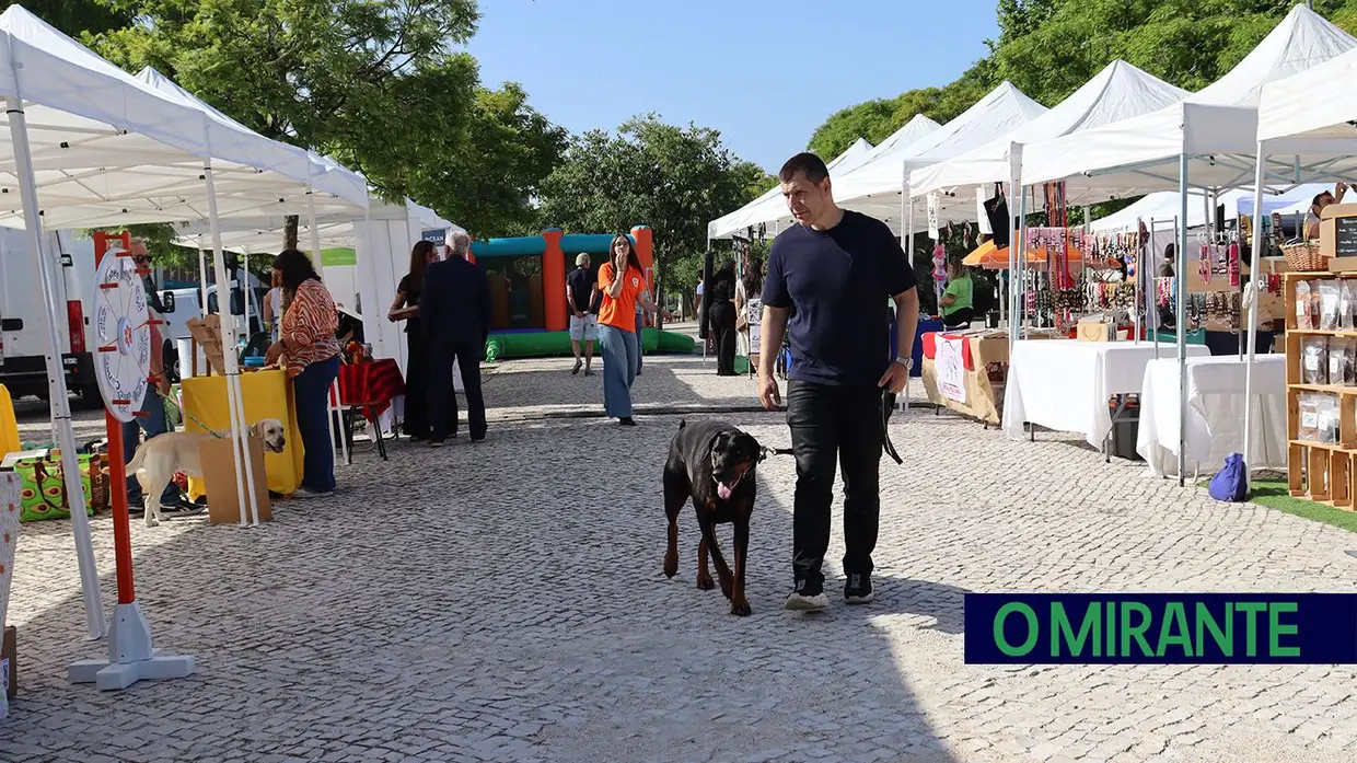 Amigos de 4 patas invadiram Jardim da Liberdade em Santarém
