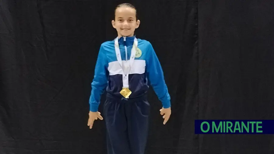 Ginasta de Fátima campeã nacional de iniciadas em saltos