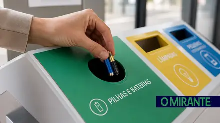 recolha pilhas reciclagem electrodomésticos ilustrativ