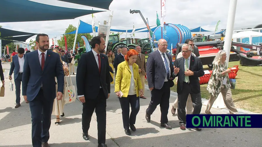 Dois ministros na inauguração da Feira Nacional de Agricultura em Santarém