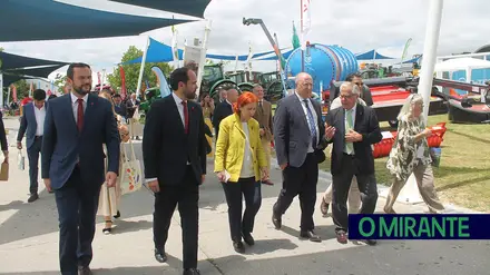 Dois ministros na inauguração da Feira Nacional de Agricultura em Santarém