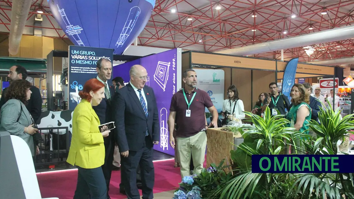 Dois ministros na inauguração da Feira Nacional de Agricultura em Santarém