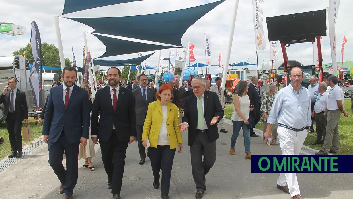 Dois ministros na inauguração da Feira Nacional de Agricultura em Santarém