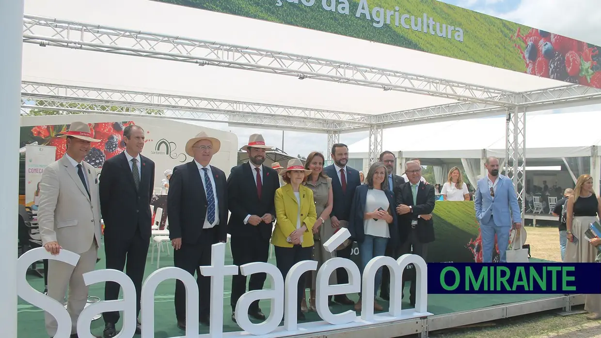 Dois ministros na inauguração da Feira Nacional de Agricultura em Santarém