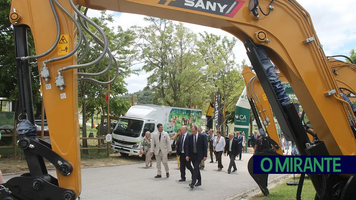 Dois ministros na inauguração da Feira Nacional de Agricultura em Santarém