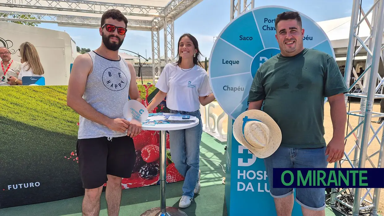 Hospital da Luz Ribatejo aproxima-se dos visitantes da FNA com limonadas, fotografias e brindes