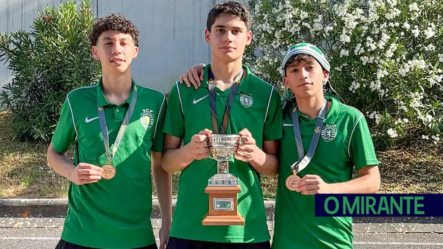 Três ribatejanos campeões nacionais de futsal Sub15 pelo Sporting